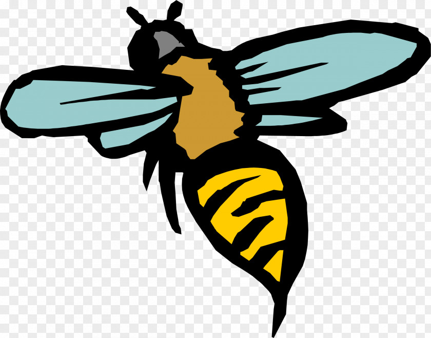 Cartoon Bee Honey Insect Clip Art PNG