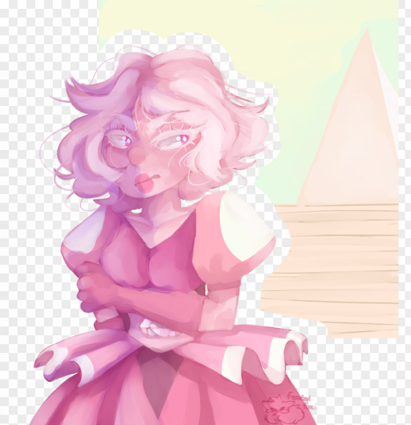 Diamond Pink Fairy Cartoon M Figurine PNG