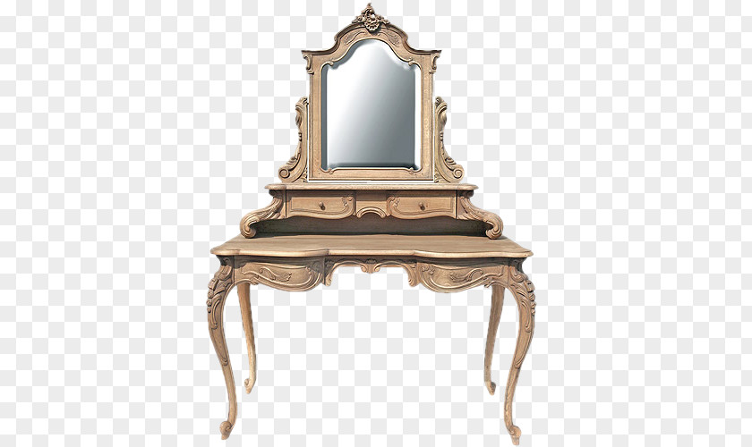 Table Lowboy Furniture Commode Mirror PNG
