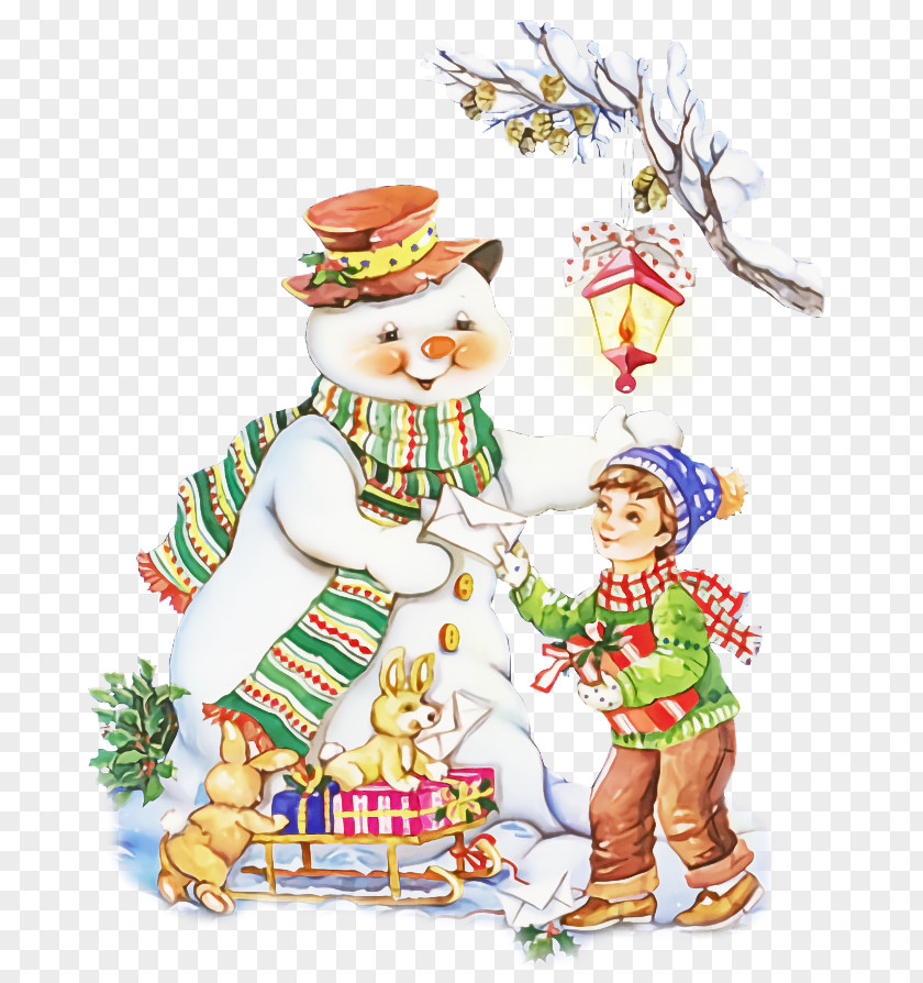 Christmas Snowman Winter PNG