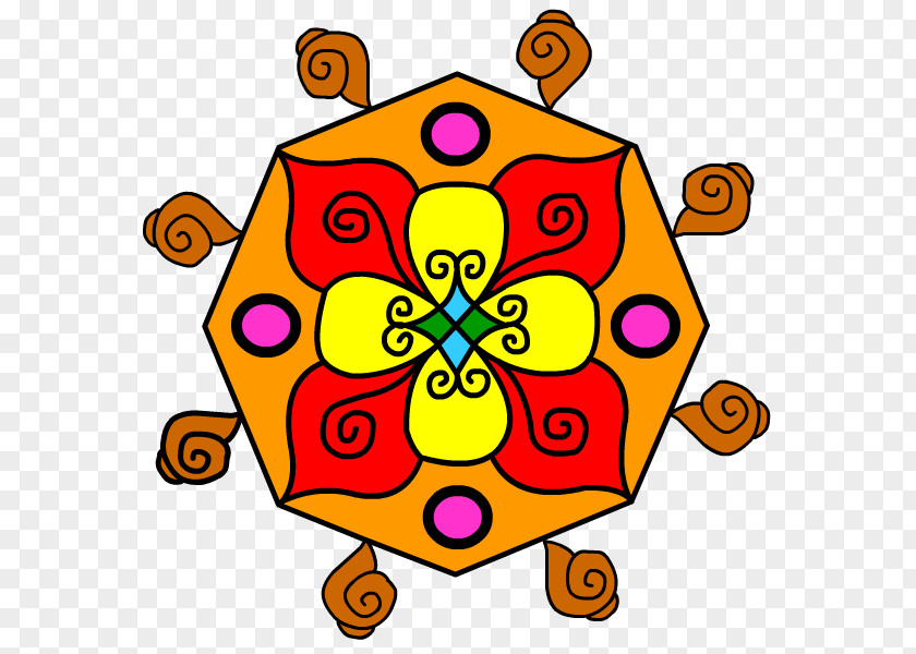 Diwali Rangoli Alpana Drawing Clip Art PNG