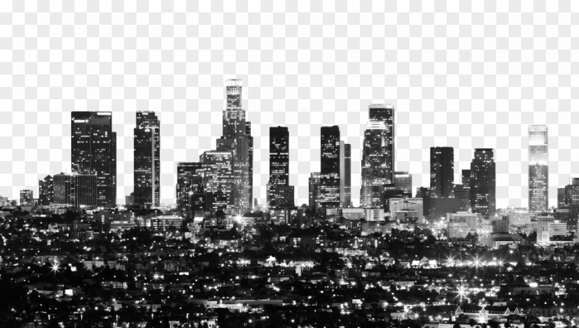 Hollywood Sign Downtown Los Angeles Skyline Stock Photography Royalty-free PNG