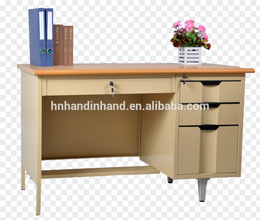 Table Desk Drawer Office Furniture PNG