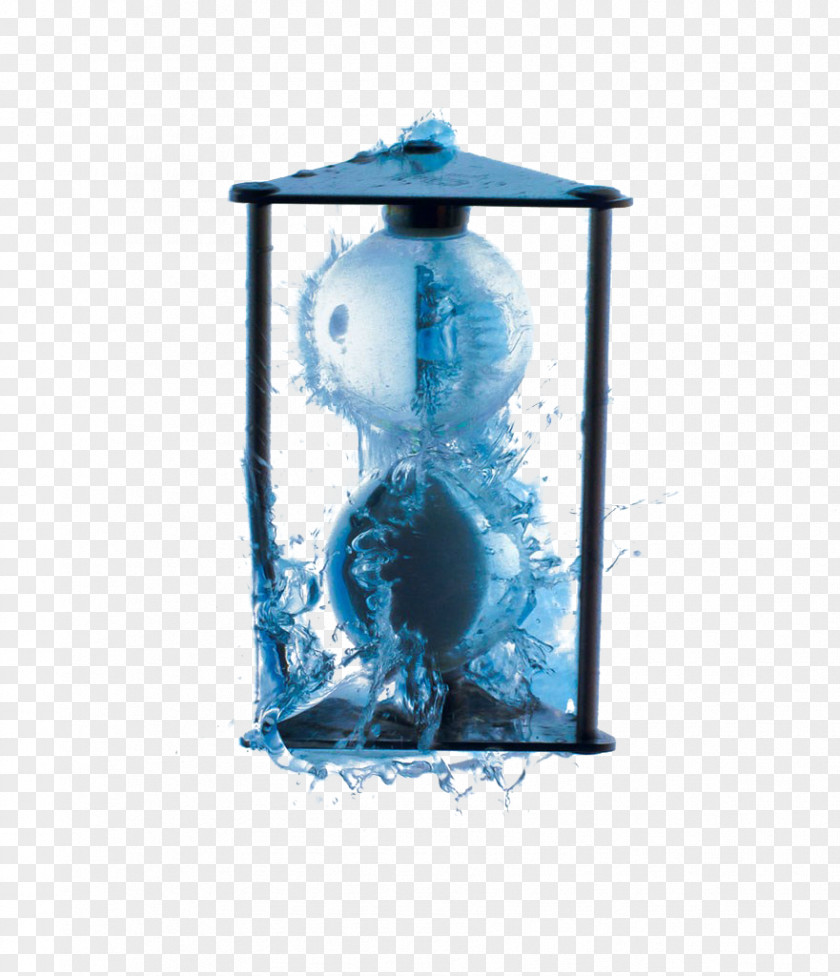 Blue Water Hourglass Transparency And Translucency PNG