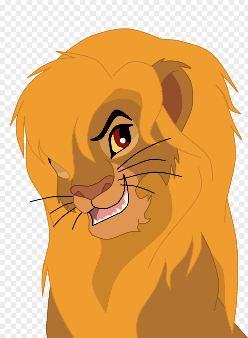 Lion Whiskers Snout Cat Mammal PNG