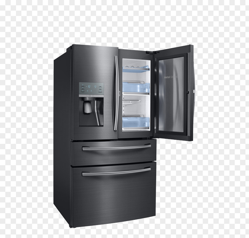 Refrigerator Samsung RF28JBEDB Home Appliance Auto-defrost Door PNG