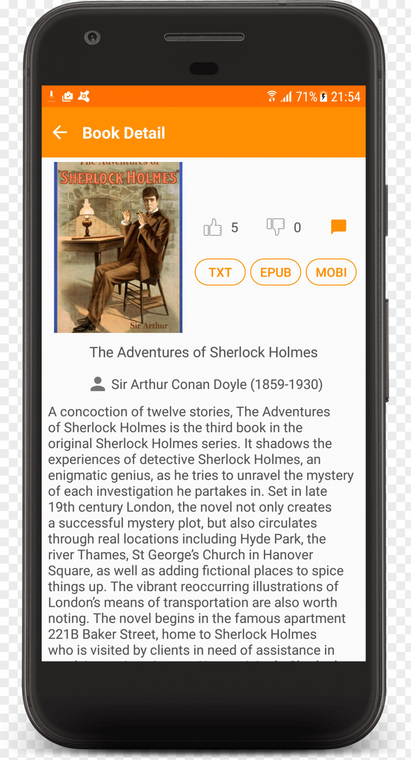 Smartphone Sherlock Holmes Aesop's Fables Gallery Wrap Moby-Dick PNG