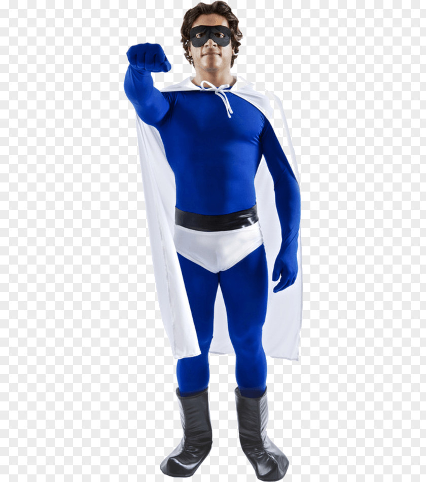 Spandex Cobalt Blue Costume Shoulder PNG
