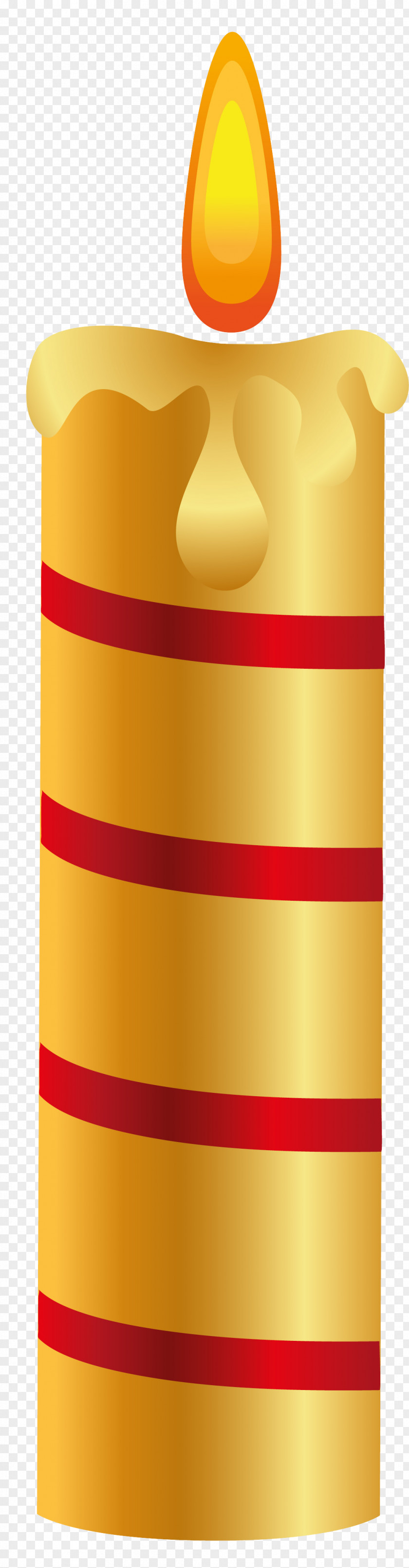 Candle Design Yellow Flame Image PNG