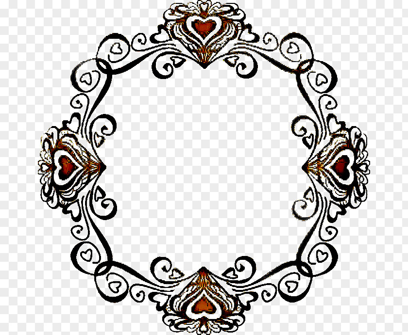 Line Art Ornament Clip Circle Pattern PNG
