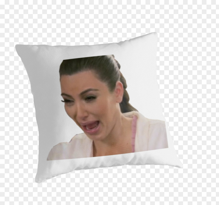Pillow Kim Kardashian Throw Pillows Keeping Up With The Kardashians Crying PNG
