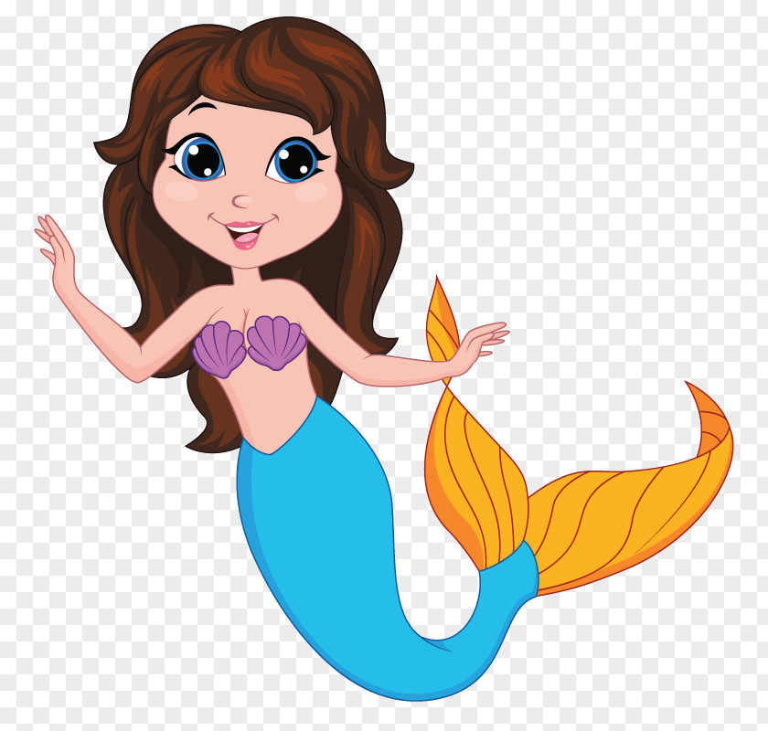 Mermaid The Little Vector Graphics Illustration Image PNG