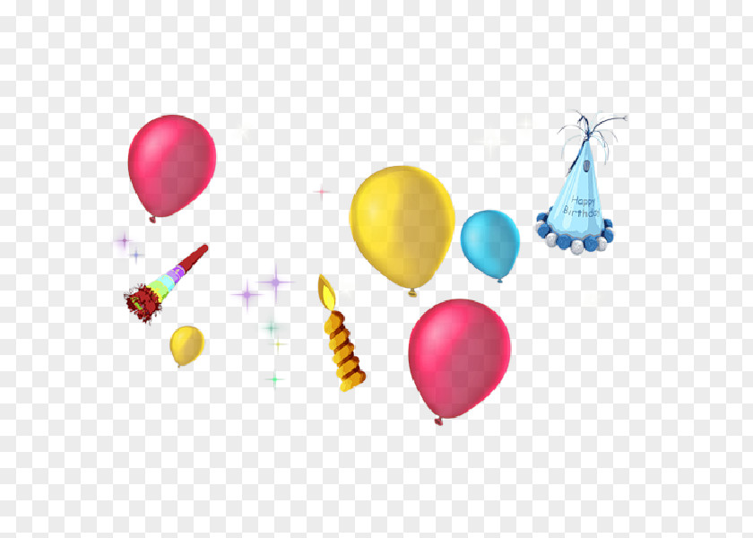 Watercolor Balloon Birthday Clip Art PNG