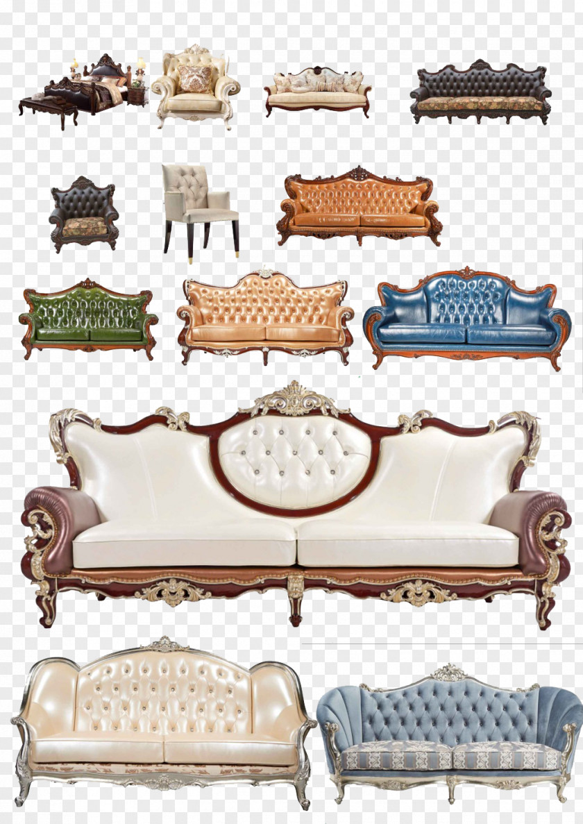 Furniture Sofa Table Couch Chair PNG
