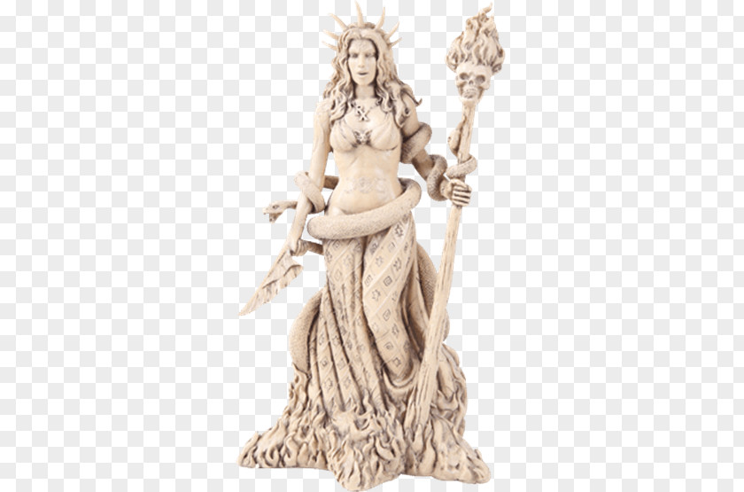 Goddess Hecate Hades Statue Witchcraft Wicca PNG