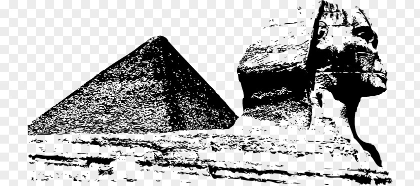 Landmark Pyramid Egypt Drawing Glass Mirror PNG