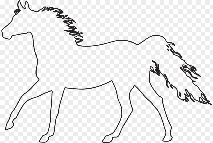 Silhouette Konik Drawing Arabian Horse Standing Clip Art PNG