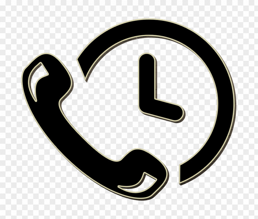 Call Icon Tools And Utensils Phone Auricular A Clock PNG