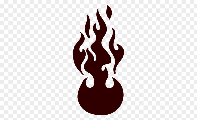 Flame Fire Silhouette Logo PNG