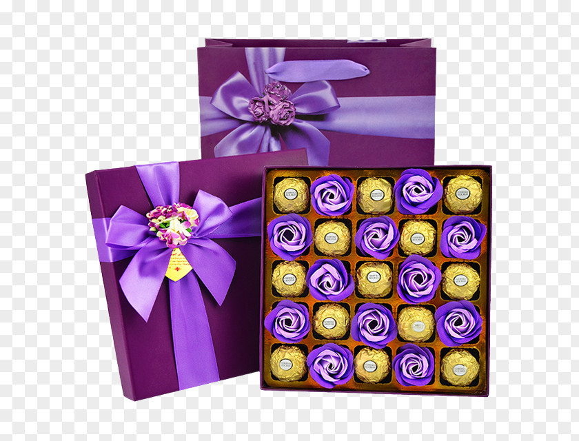 Chocolate Roses And Gift Boxes Petal Valentine's Day PNG