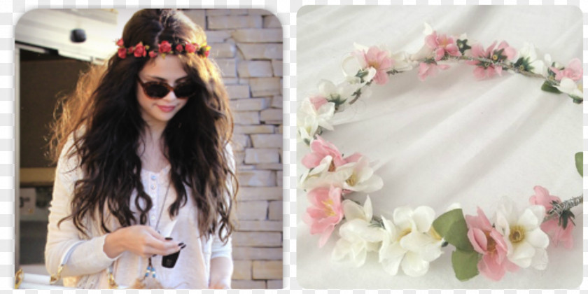 Flower Crown Wreath Headband Pink PNG