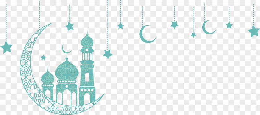 Green Moon Church Ornaments Islam Eid Al-Fitr Ramadan Quran PNG