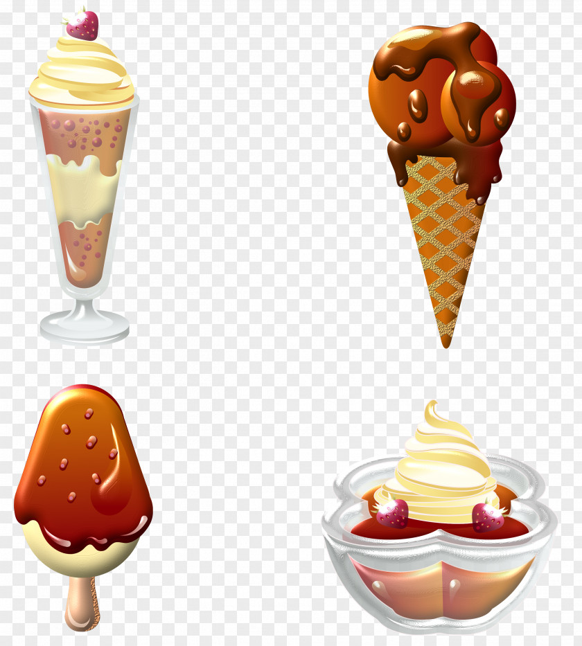 Ice Cream Sundae Knickerbocker Glory Art PNG