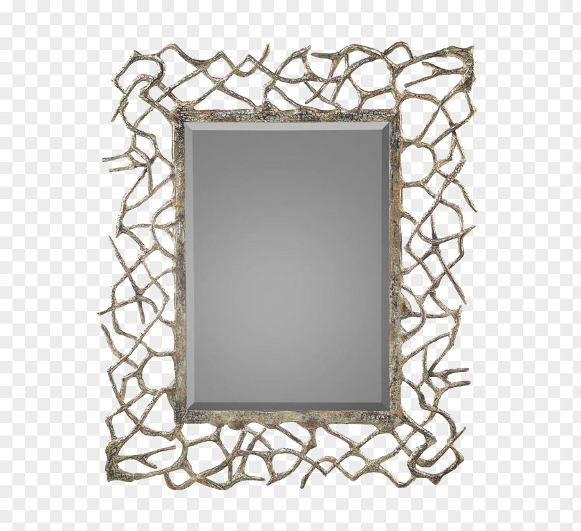 Mirror Pier Glass Trumeau Picture Frames Silver PNG