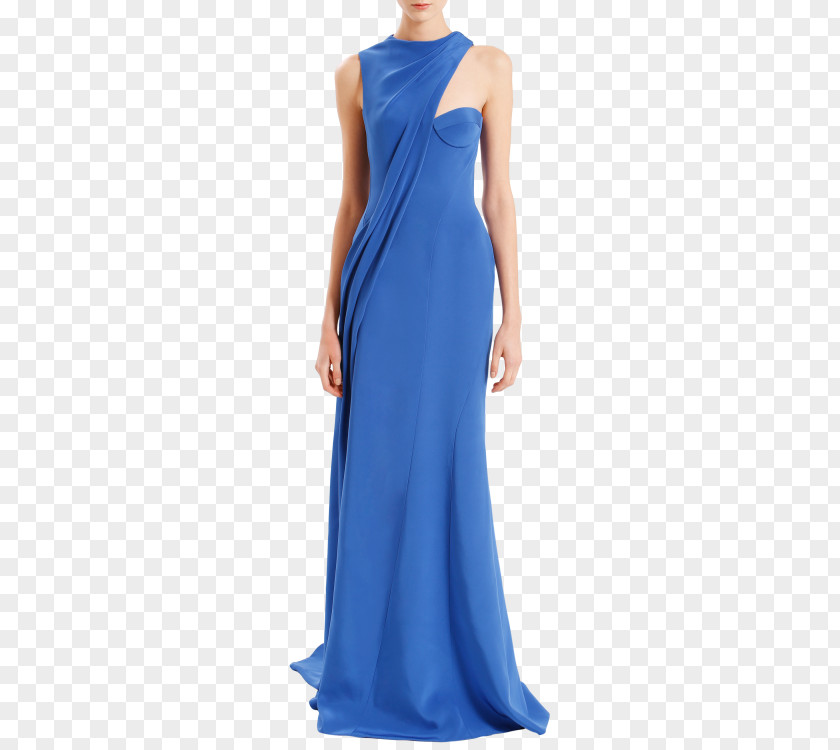 Necktie Blue Tiffany Gown Cocktail Dress Satin Shoulder PNG
