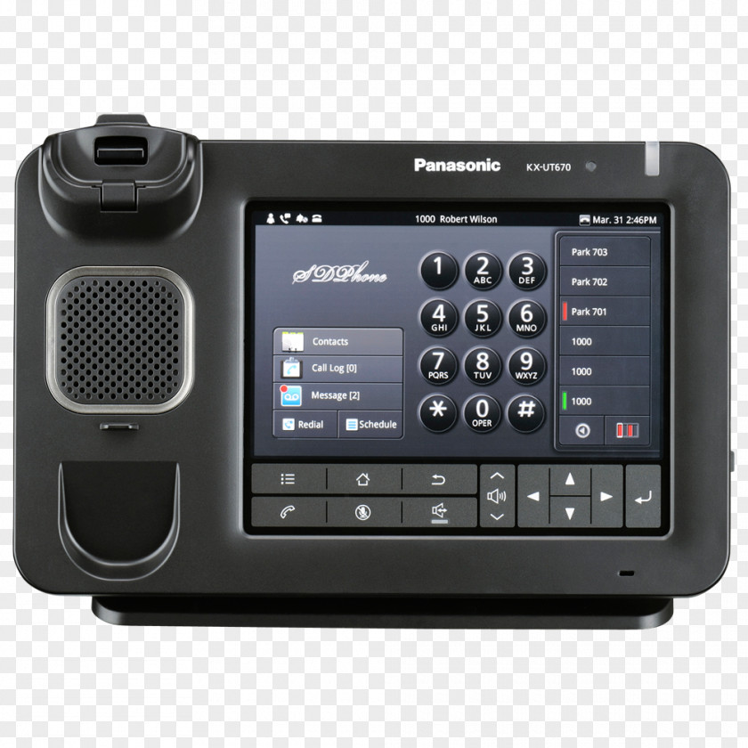 VoIP Phone Panasonic Executive KX-UT670 Business Telephone System PNG