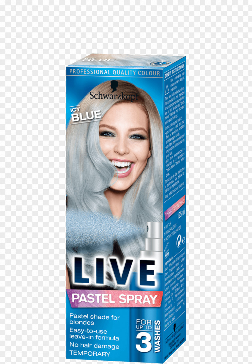 Hair Coloring Blue Pastel PNG