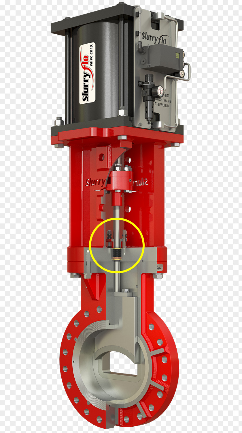 SlurryFlo Valve Corporation Control Valves Actuator PNG