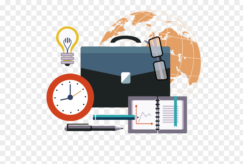 Work Analysis Flat Design Location Commerce Icon PNG