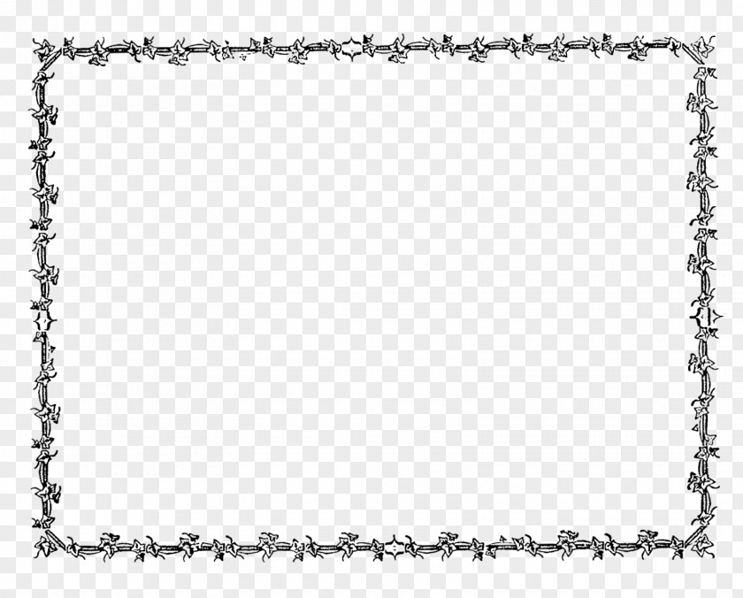 Decorative Borders And Frames Black White Clip Art PNG