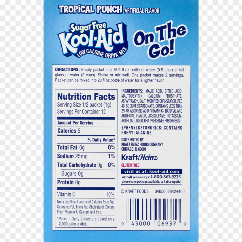 Punch Kool-Aid Drink Mix Household Cleaning Supply PNG