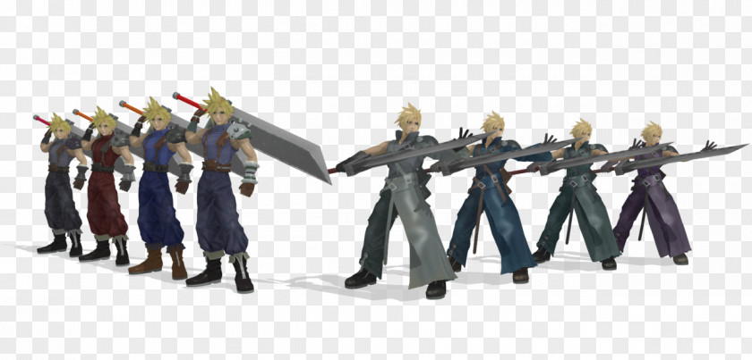 Weight Three-dimensional Characters Super Smash Bros. For Nintendo 3DS And Wii U Cloud Strife Final Fantasy VII PNG