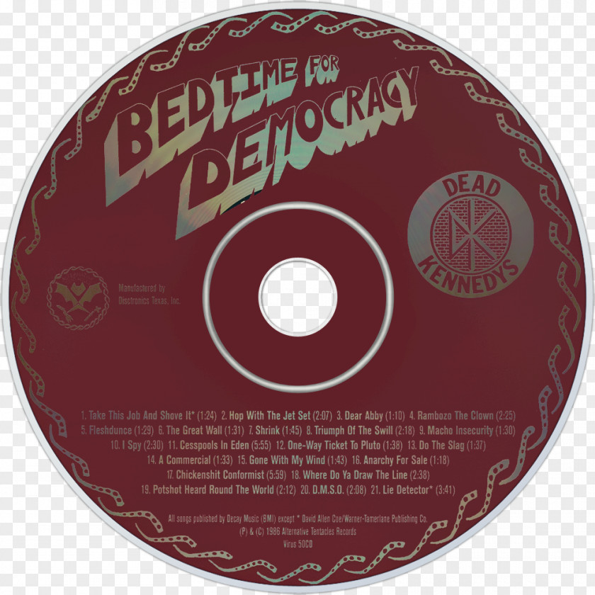 Bedtime For Democracy Compact Disc Dead Kennedys Phonograph Record LP PNG
