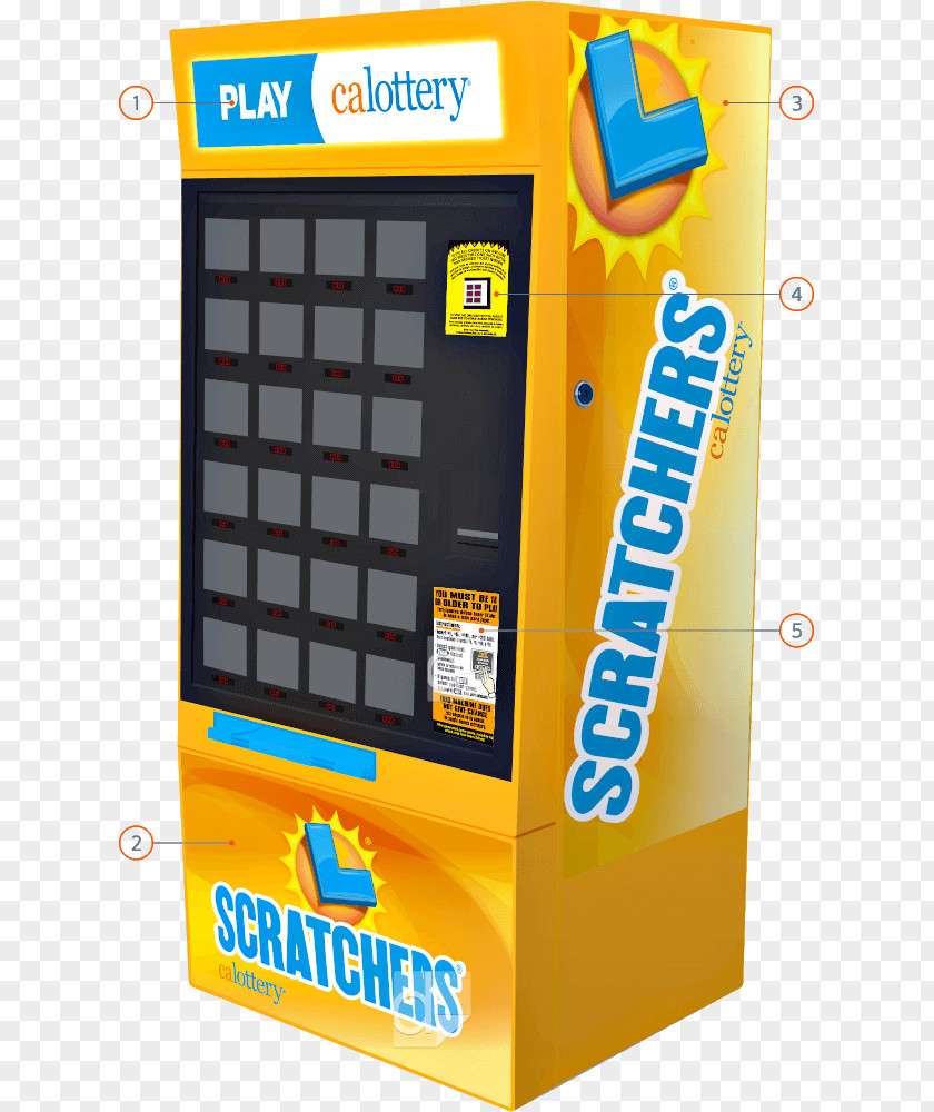 Lottery Machine Label Printer Polycarbonate PNG