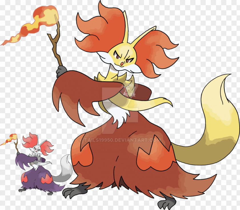Pokemon Pokémon X And Y Delphox Braixen Fennekin Art PNG