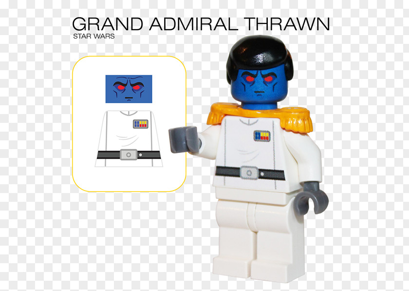 Toy Grand Admiral Thrawn Jedi Lego Star Wars PNG