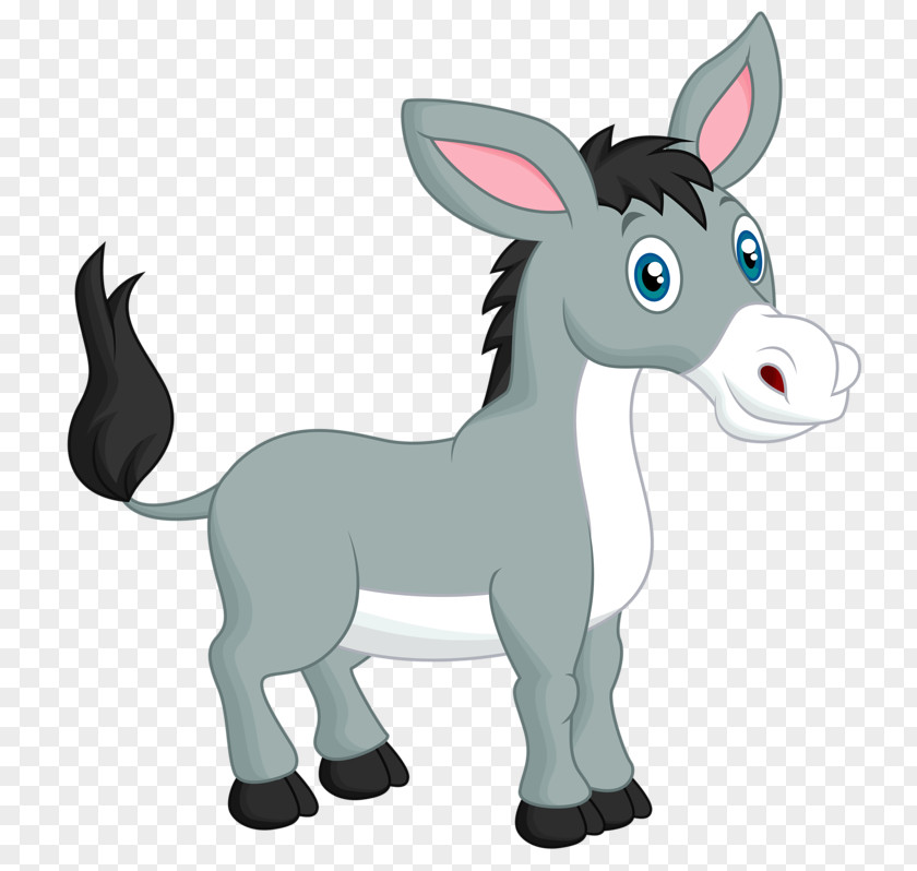 Cartoon Donkey Mule PNG