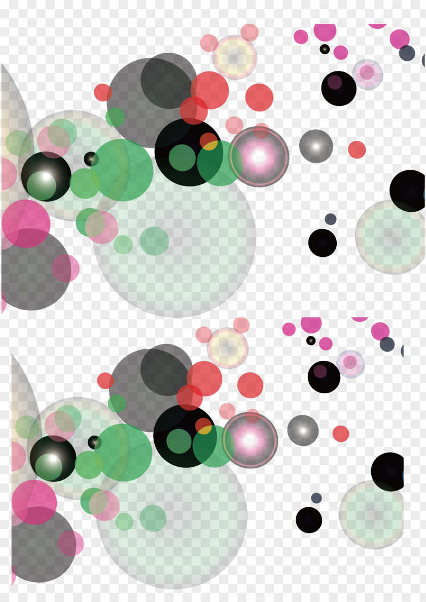 Colored Circles Floating Material Light Adobe Illustrator PNG