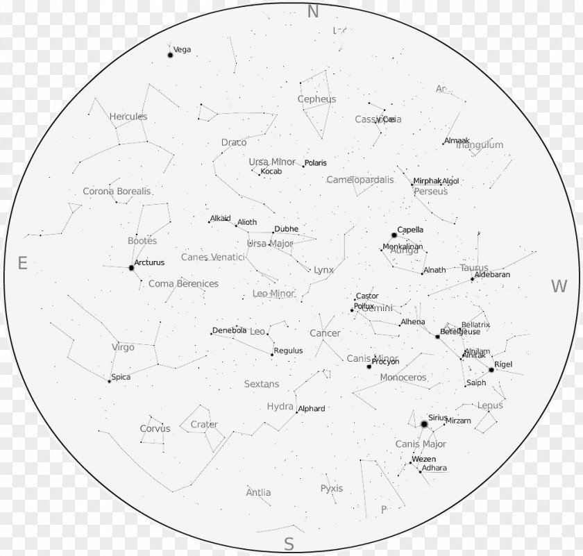 Constellation Lines Southern Hemisphere Star Chart Astronomy Night Sky PNG