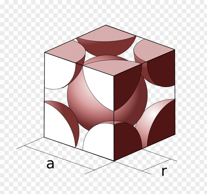 Cube Cubic Crystal System Structure Lattice Close-packing Of Equal Spheres Atomic Packing Factor PNG