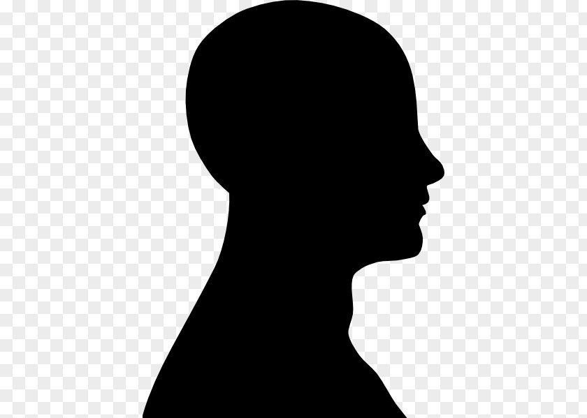 Face Outline Human Head Silhouette Clip Art PNG