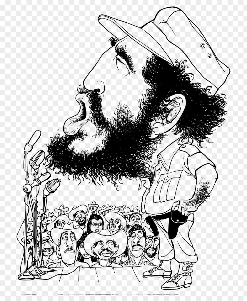Fidel Cuba Cartoonist Caricature Assassination Of John F. Kennedy PNG