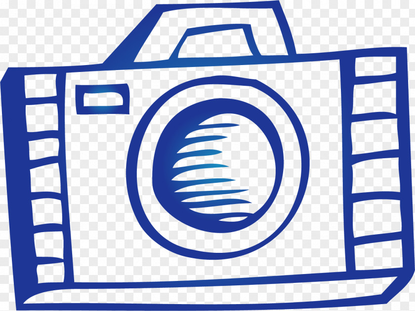 Hand Drawn Blue Camera Adobe Illustrator PNG