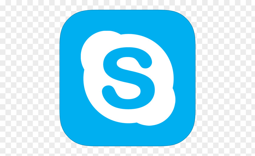 MetroUI Apps Skype Blue Area Text Symbol PNG