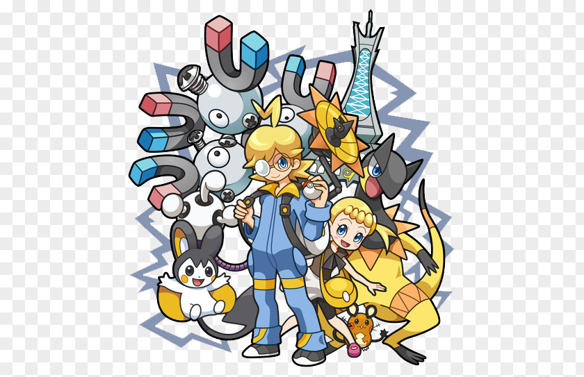 Pikachu Clemont Bonnie Serena Ash Ketchum PNG