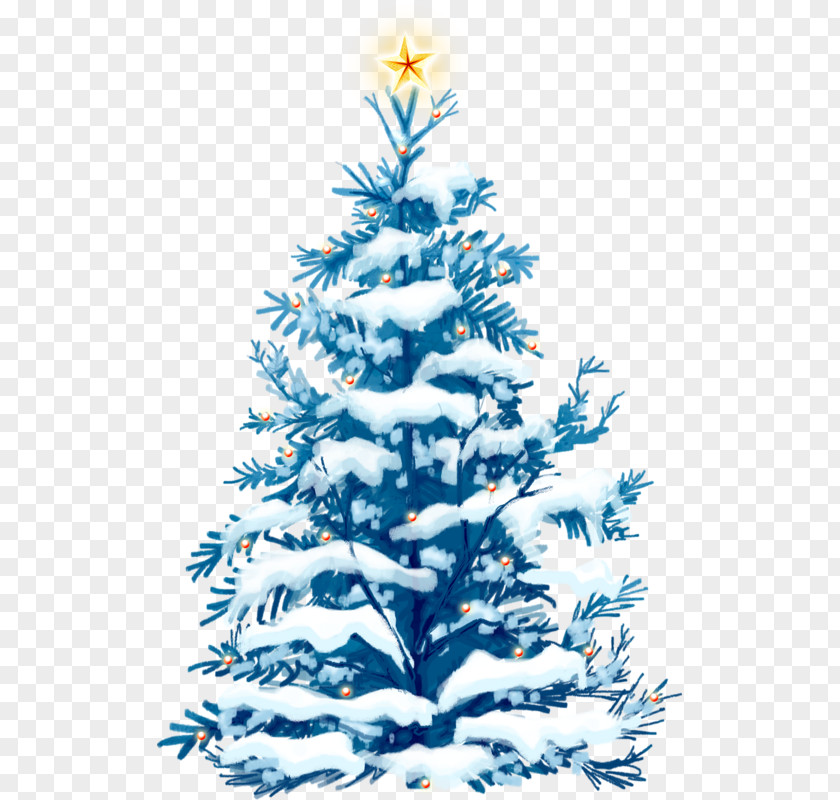 Snow Christmas Tree New Year Gift Wallpaper PNG